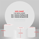 Lofaris Cute Baby Dove And Bow Circle Shower Backdrop